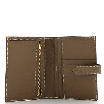 Hermes Epsom Bearn Compact Wallet Etoupe 5 of 9