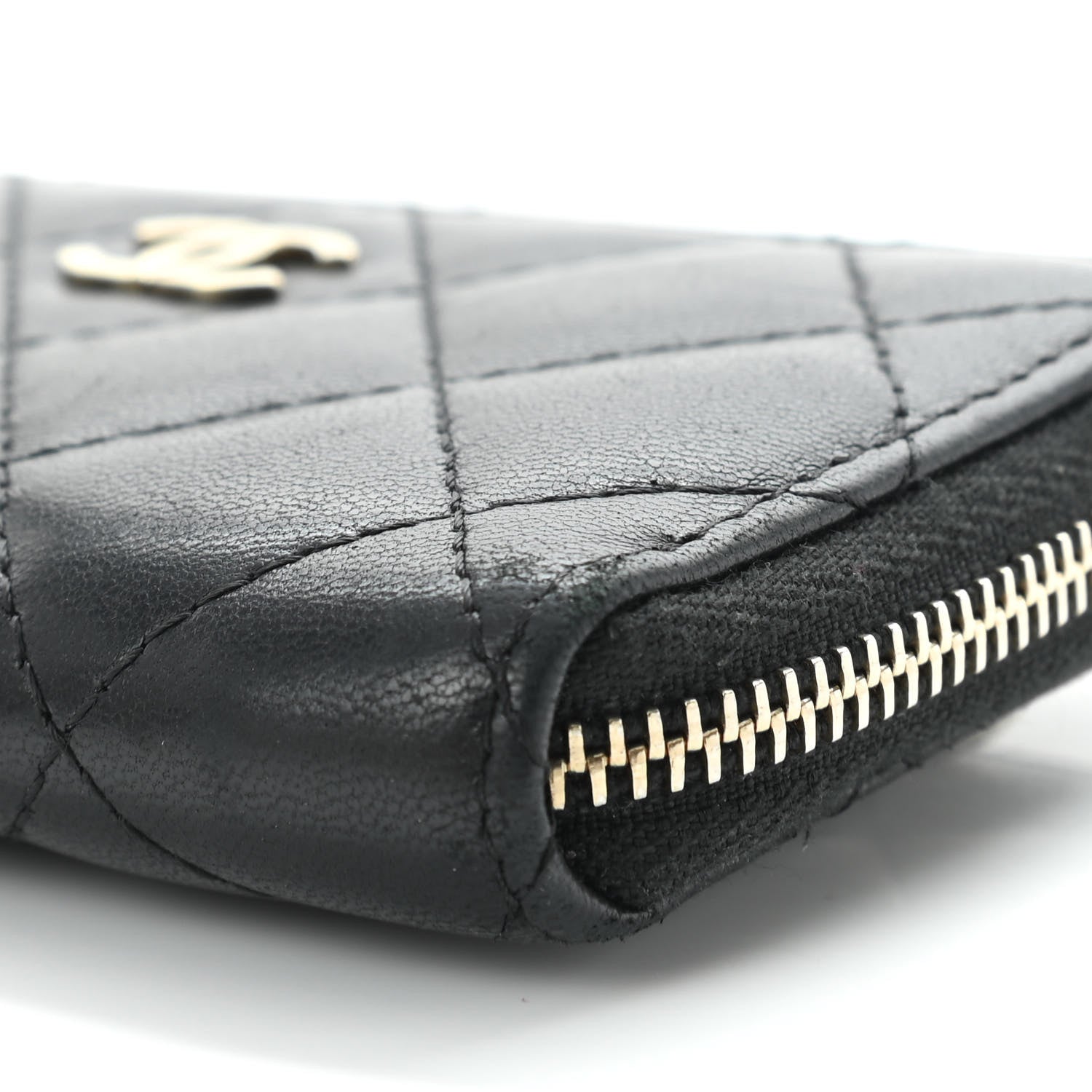 Chanel Lambskin Quilted Key Holder Case Black 10 of 11