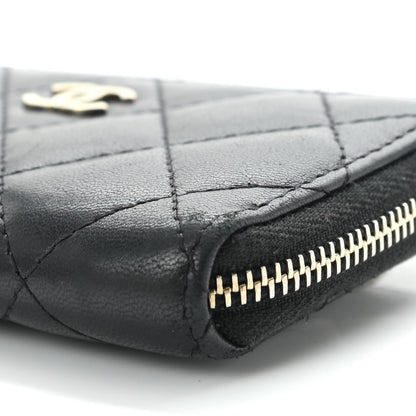 Chanel Lambskin Quilted Key Holder Case Black 10 of 11