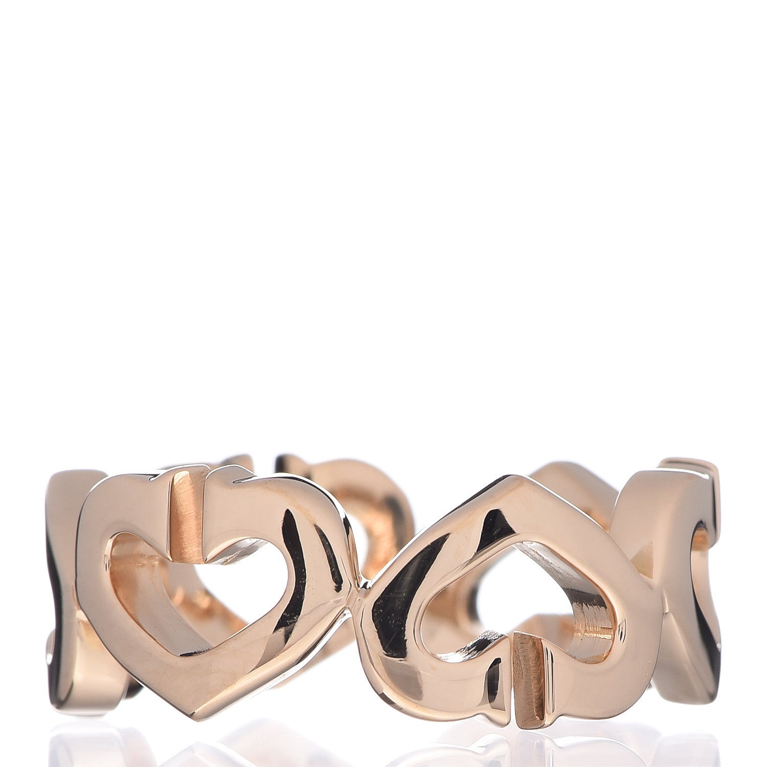 Cartier 18K Pink Gold Hearts and Symbols Ring 48 4.5 3 of 4