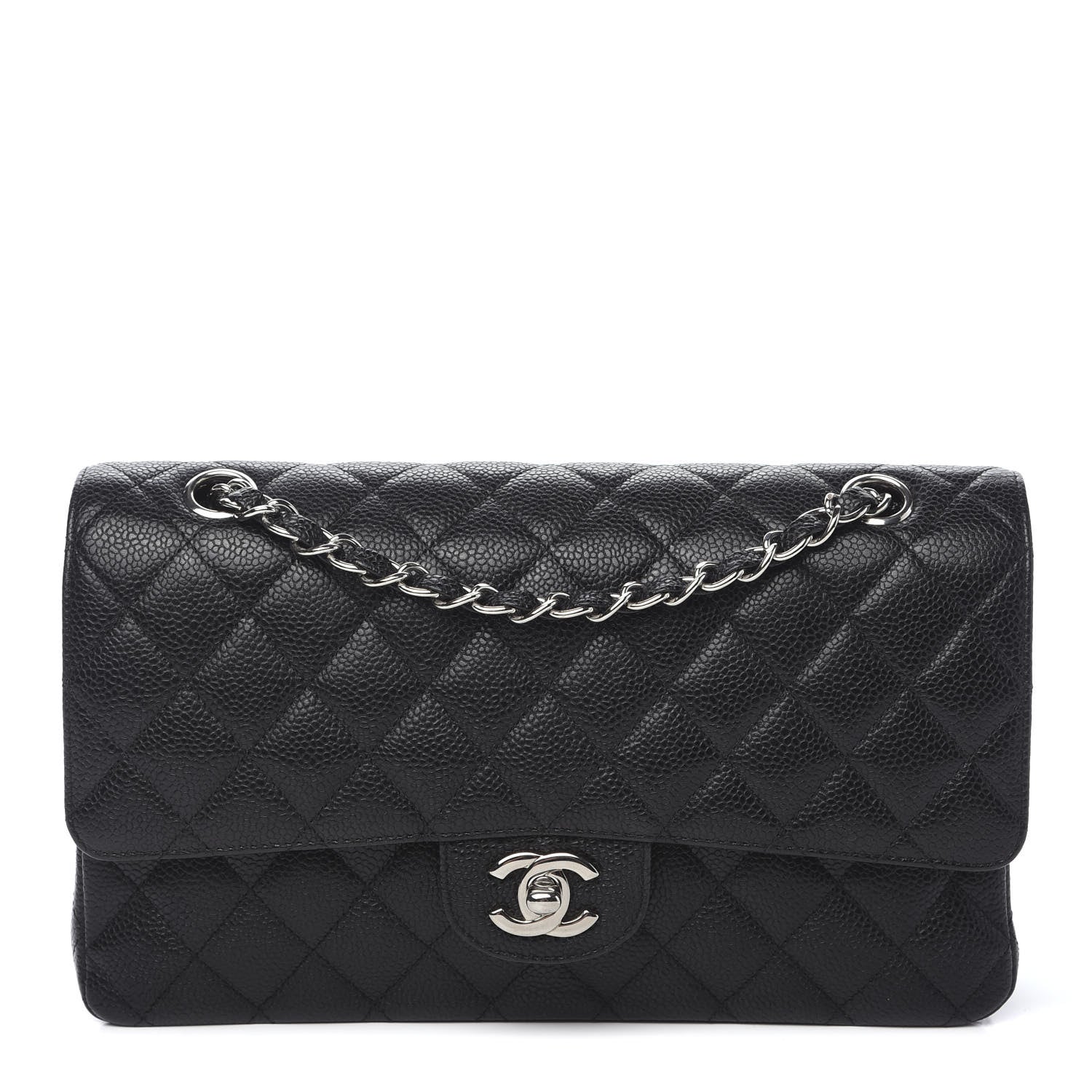 Chanel Caviar Quilted Medium Double Flap Black 1 of 10