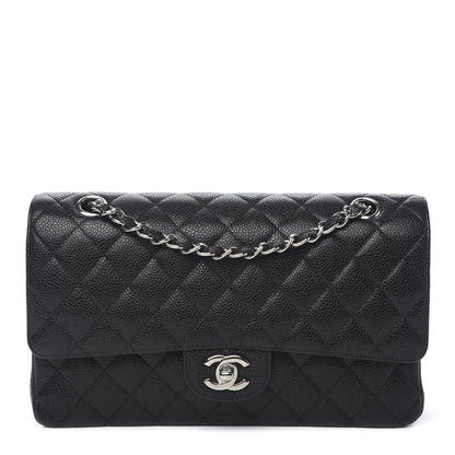 Chanel Caviar Quilted Medium Double Flap Black 1 of 10