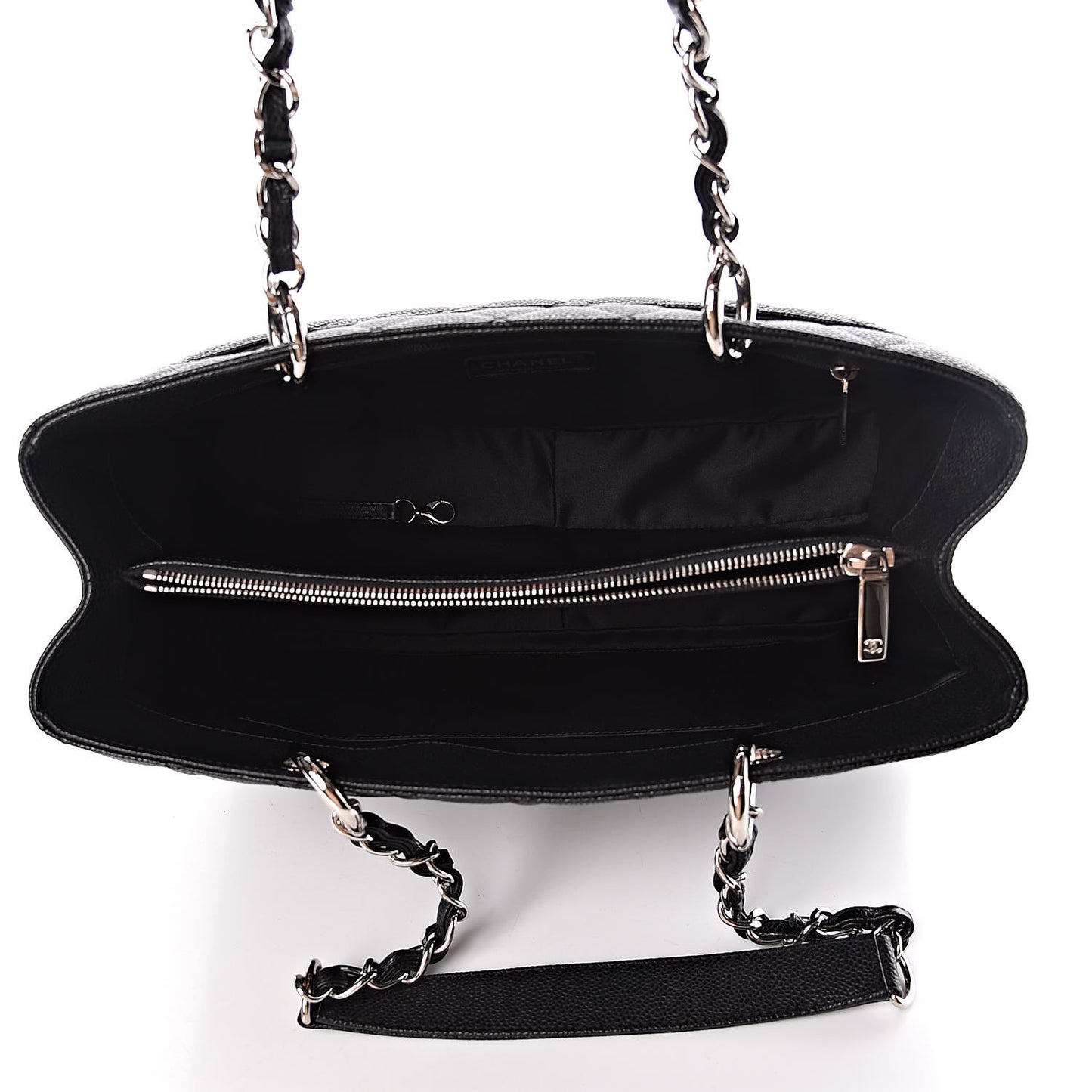 Caviar Quilted Grand Shopping Tote GST Black