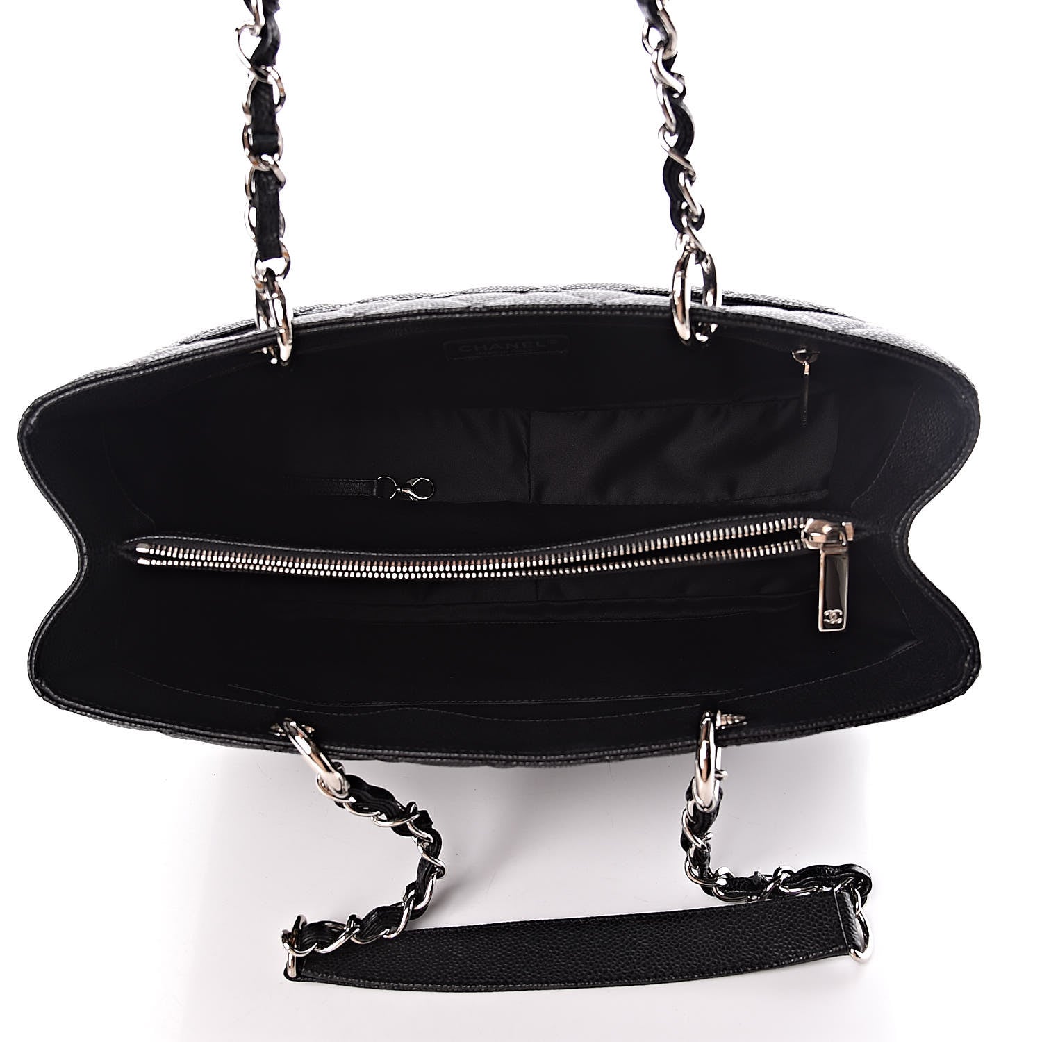 Chanel Caviar Quilted Grand Shopping Tote GST Black 5 of 10