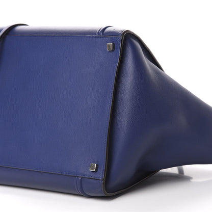 Celine Grained Calfskin Medium Phantom Luggage Indigo 7 of 9