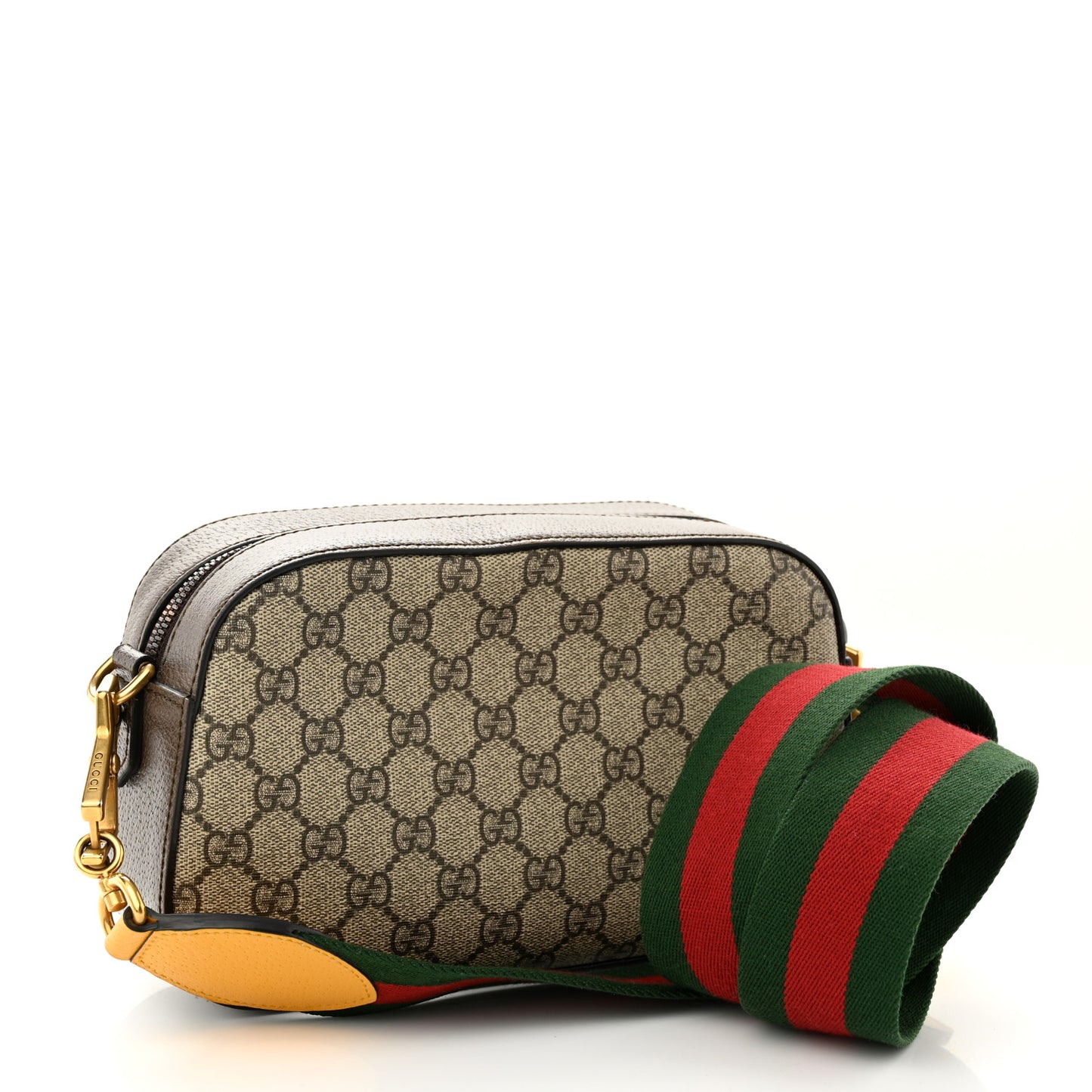 GG Supreme Monogram Web Neo Vintage Shoulder Bag Beige New Acero Crop
