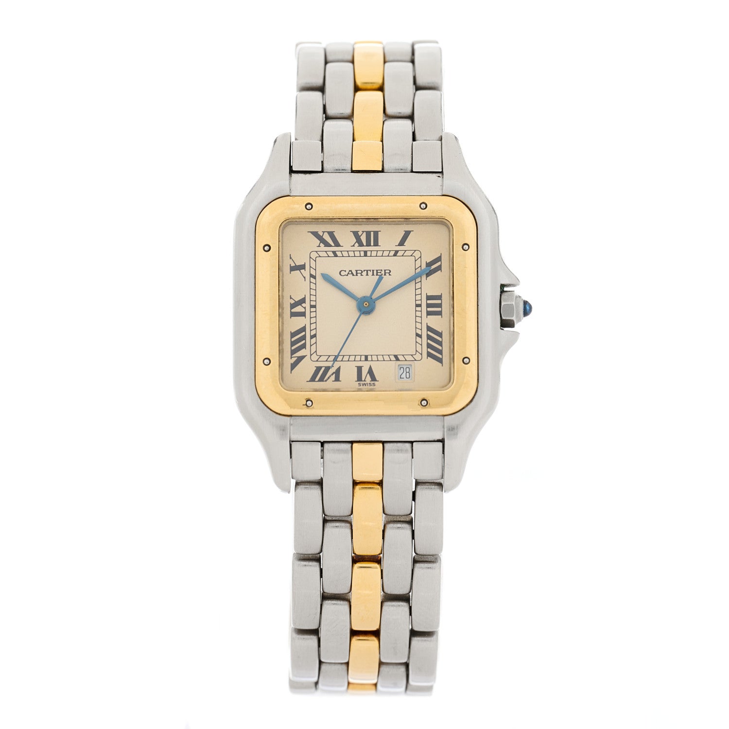 Cartier Stainless Steel 18K Yellow Gold 27mm Panthere Quartz Watch 1 of 4