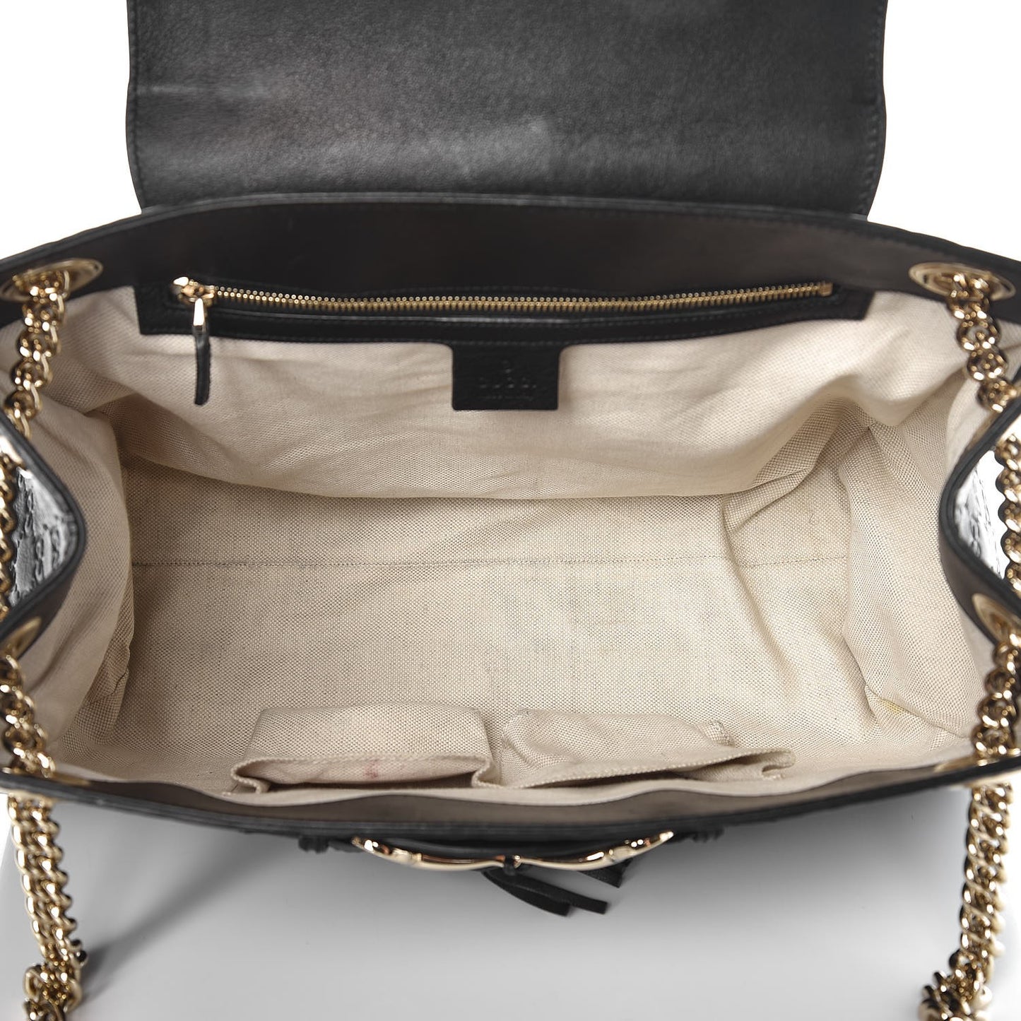 Guccissima Large Emily Chain Shoulder Bag Black