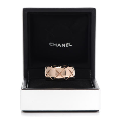 Chanel 18K Beige Gold Large Coco Crush Ring 62 10 6 of 6
