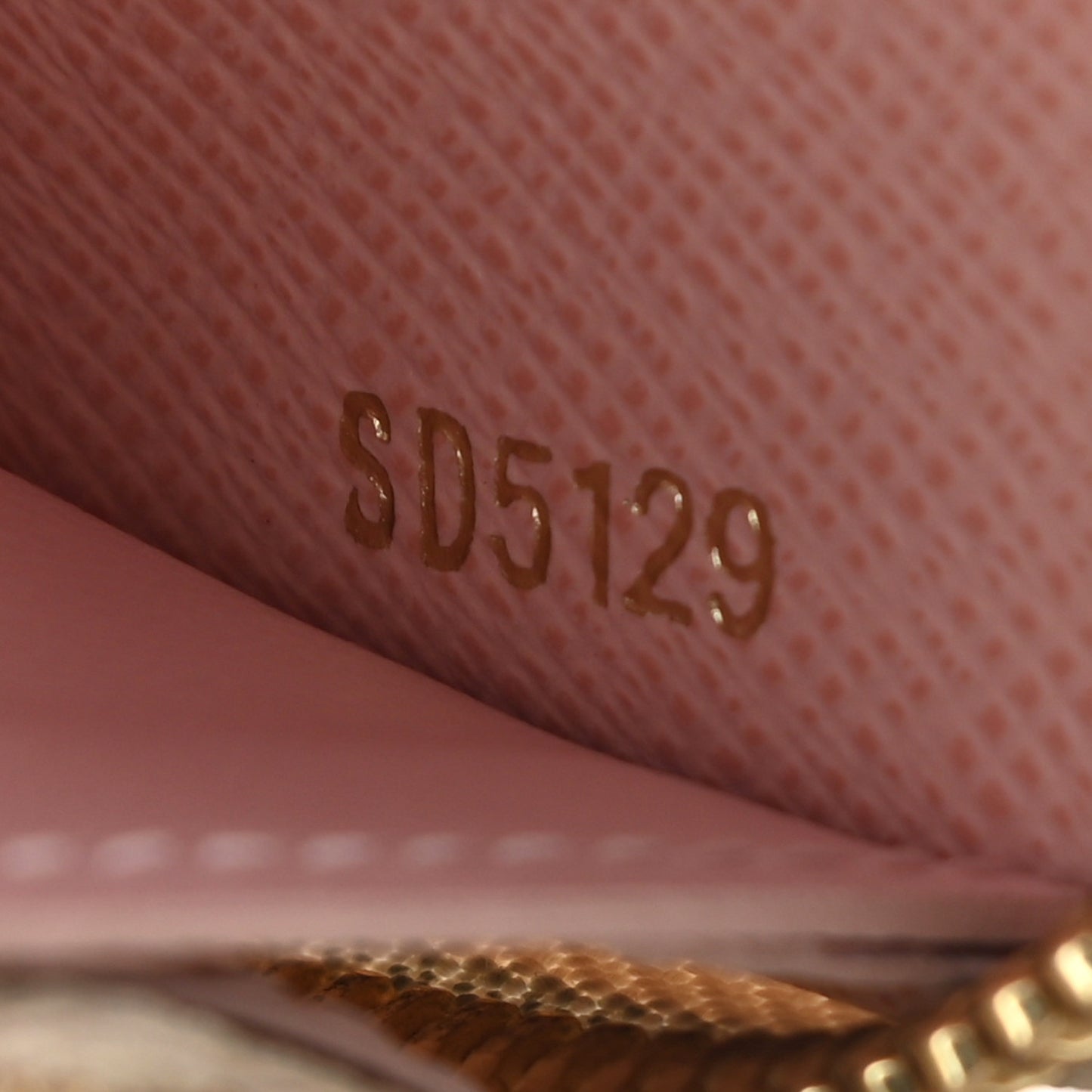 Damier Azur Clemence Wallet Rose Ballerine