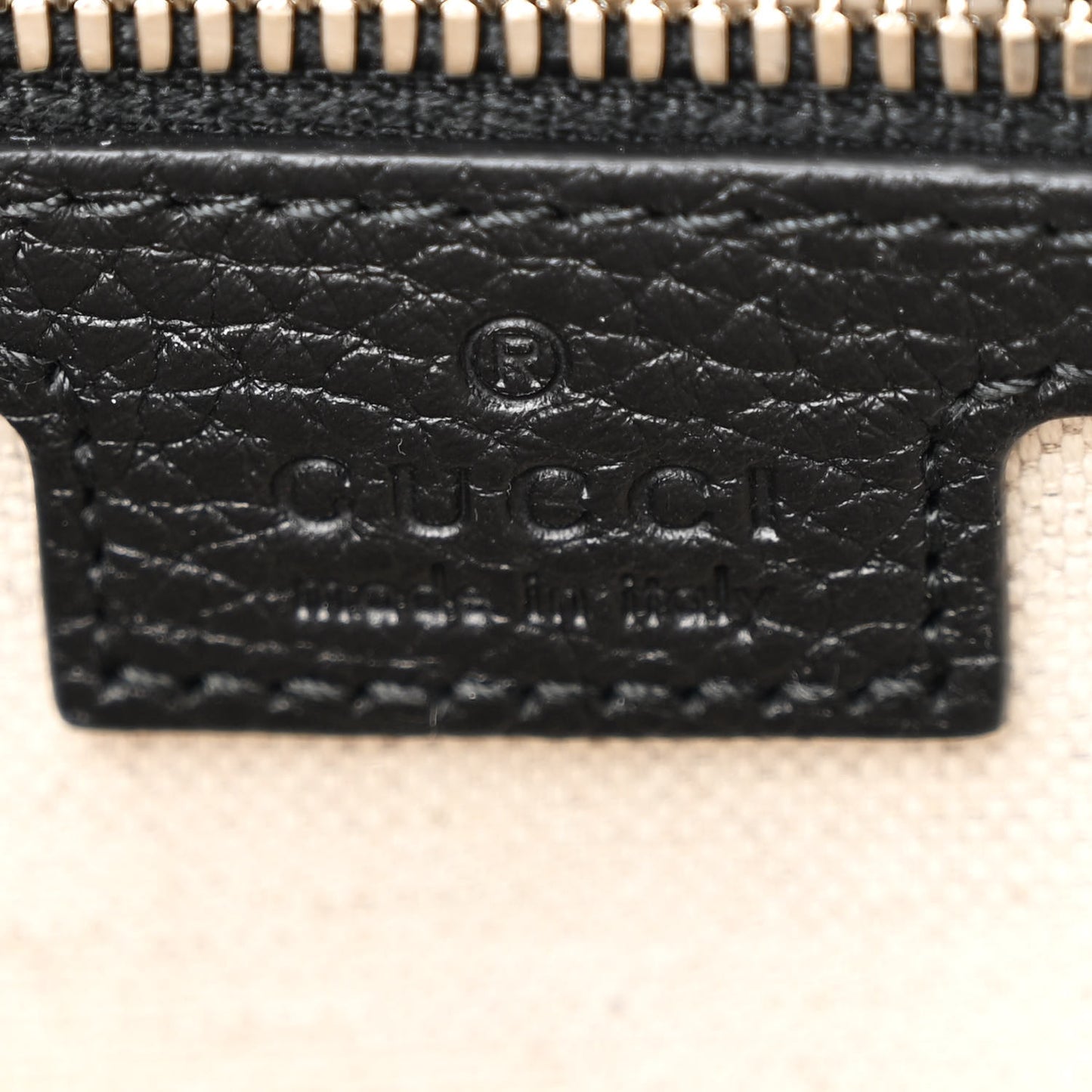 Piuma Calfskin Jumbo GG Embossed Briefcase Black