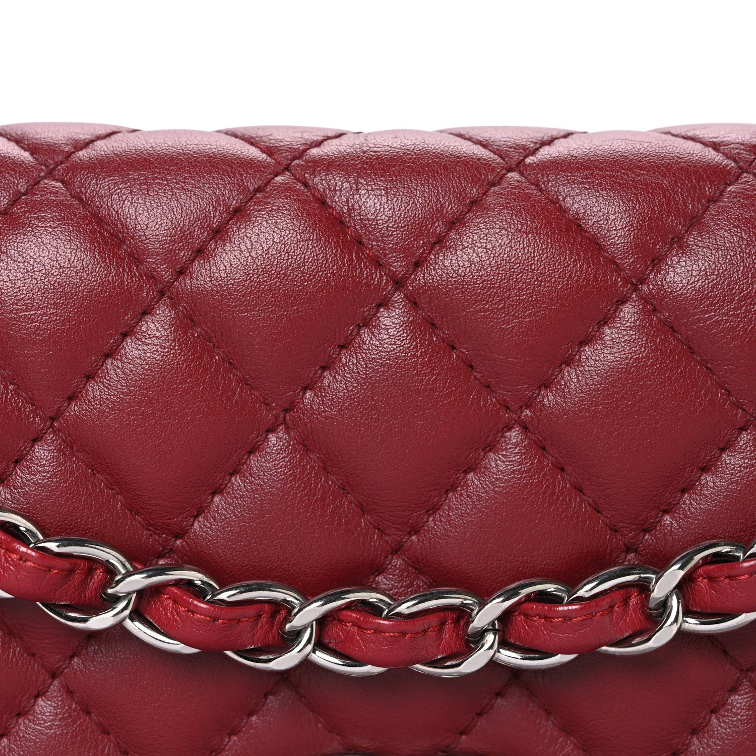 Chanel Calfskin Quilted In the Business Flap Bag Red 8 of 10