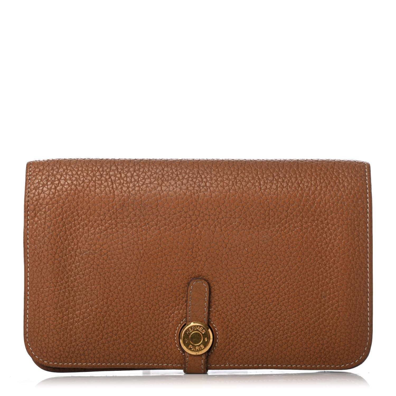 Hermes Togo Dogon Duo Wallet Gold 1 of 10