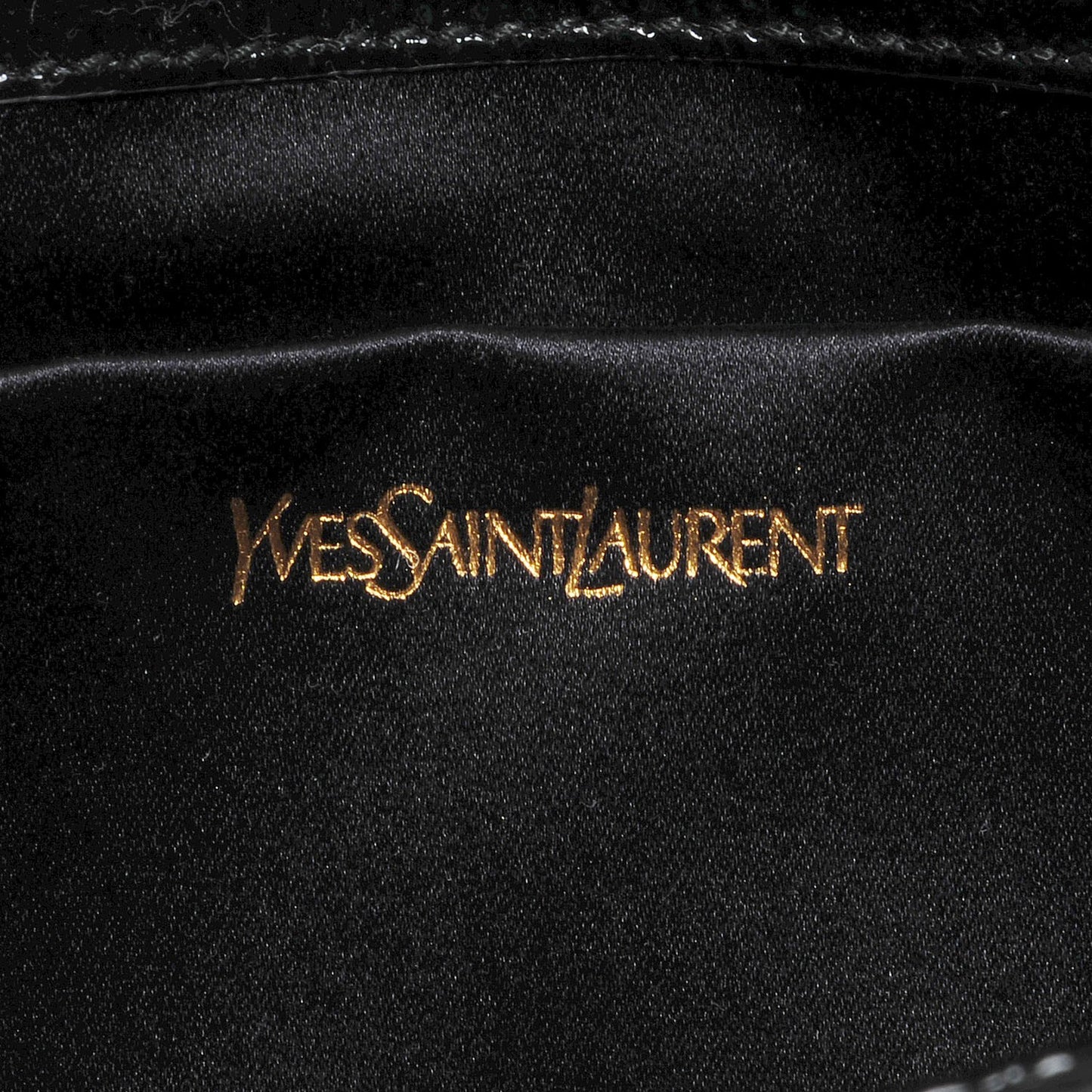 Textured Patent Monogram Large Belle De Jour Clutch Black