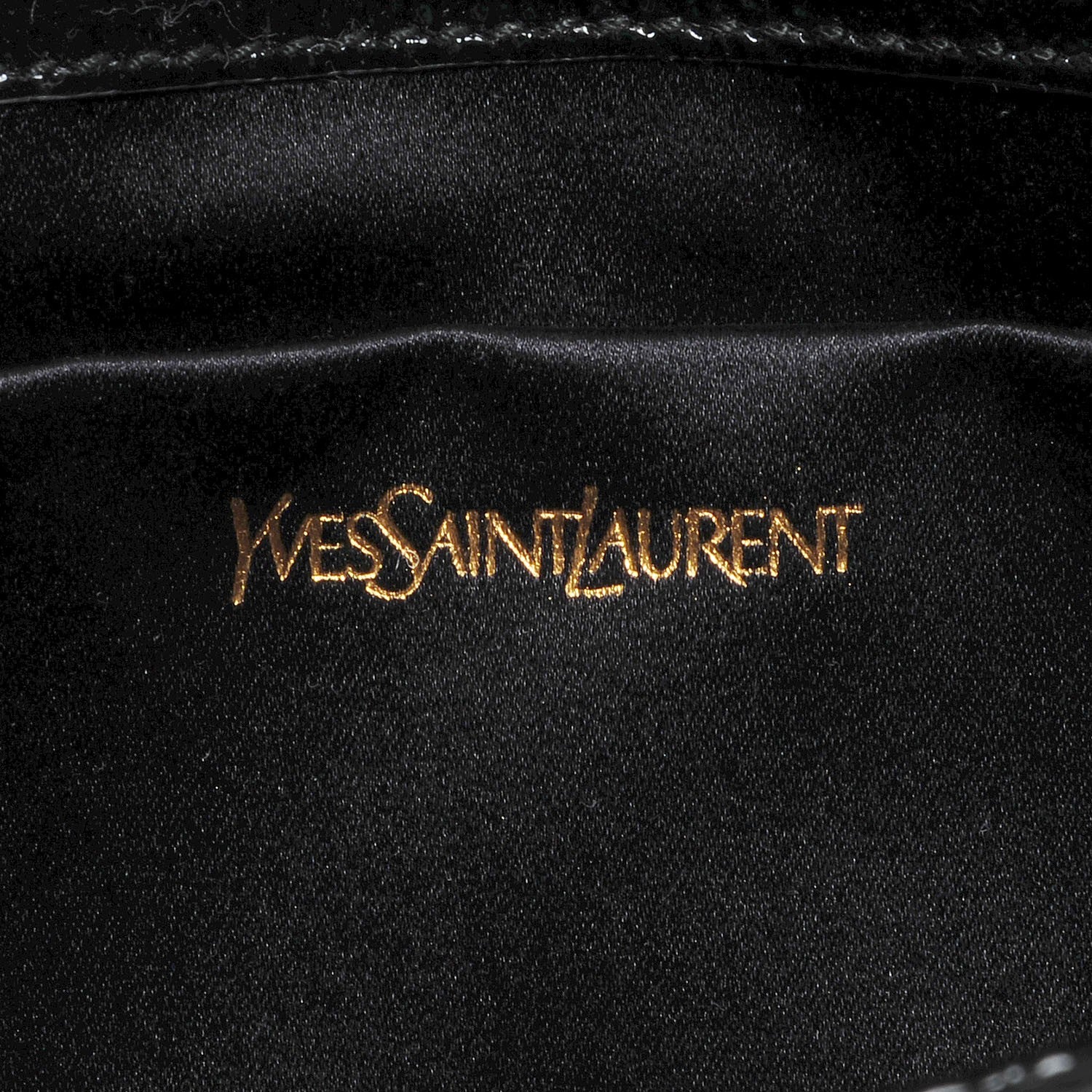 Saint Laurent Textured Patent Monogram Large Belle De Jour Clutch Black 5 of 7