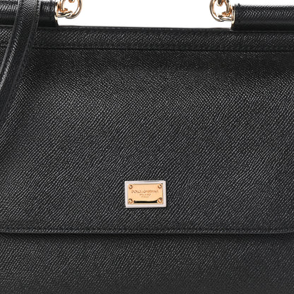 Dolce & Gabbana Dauphine Medium Miss Sicily Satchel Black 8 of 10