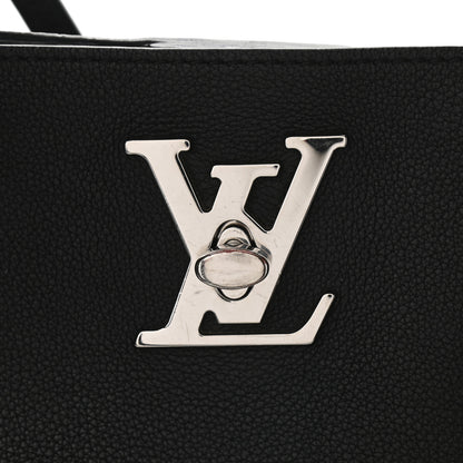 Louis Vuitton Calfskin Lockme Go Tote Black 10 of 10