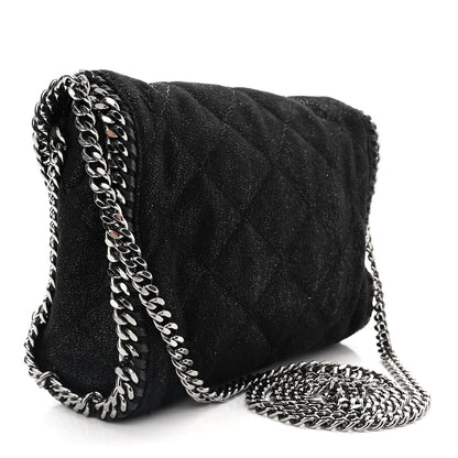 Stella McCartney Shaggy Deer Quilted Mini Falabella Tote Black 3 of 10