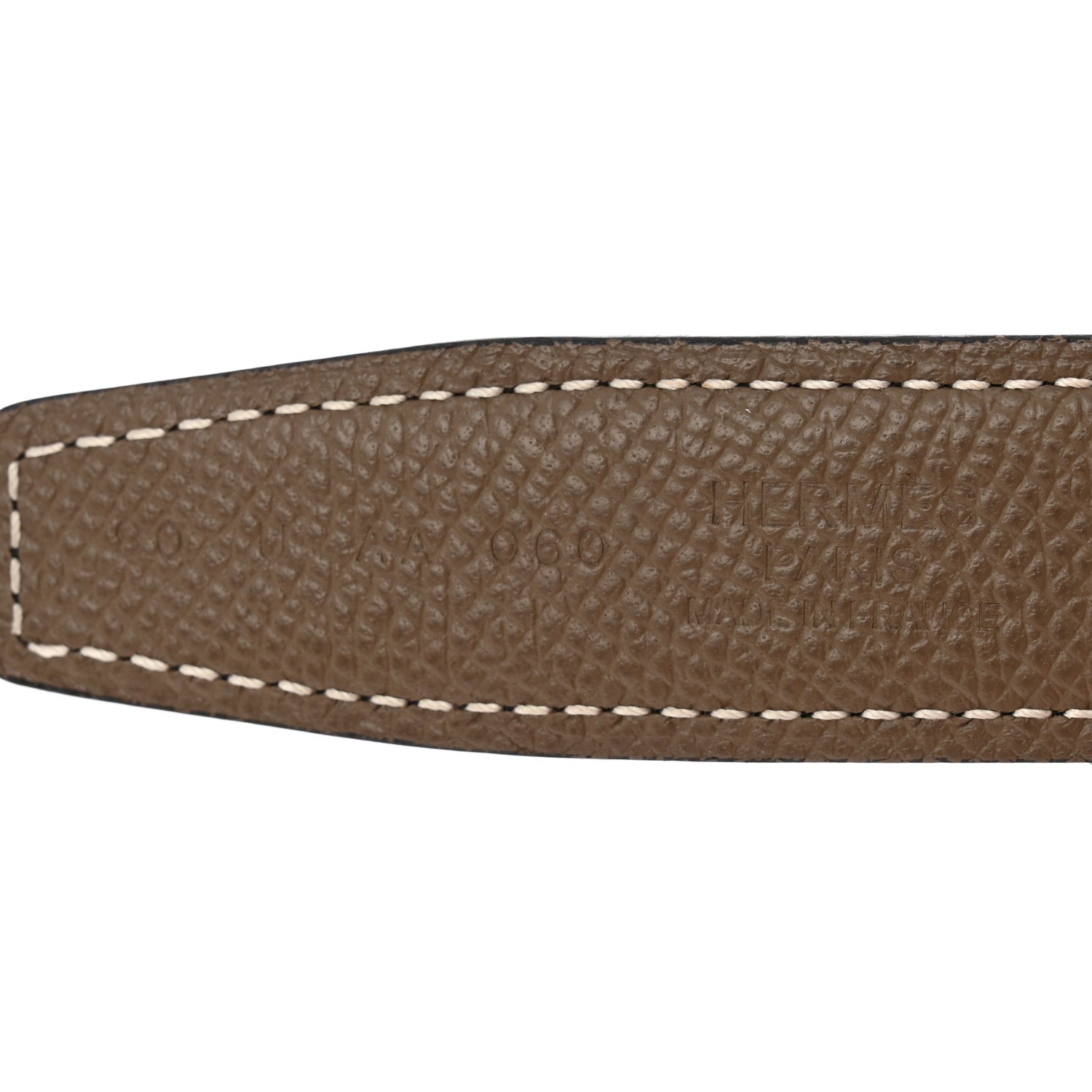 Hermes Swift Epsom 24mm Belt Strap 90 36 Black Etoupe 5 of 6