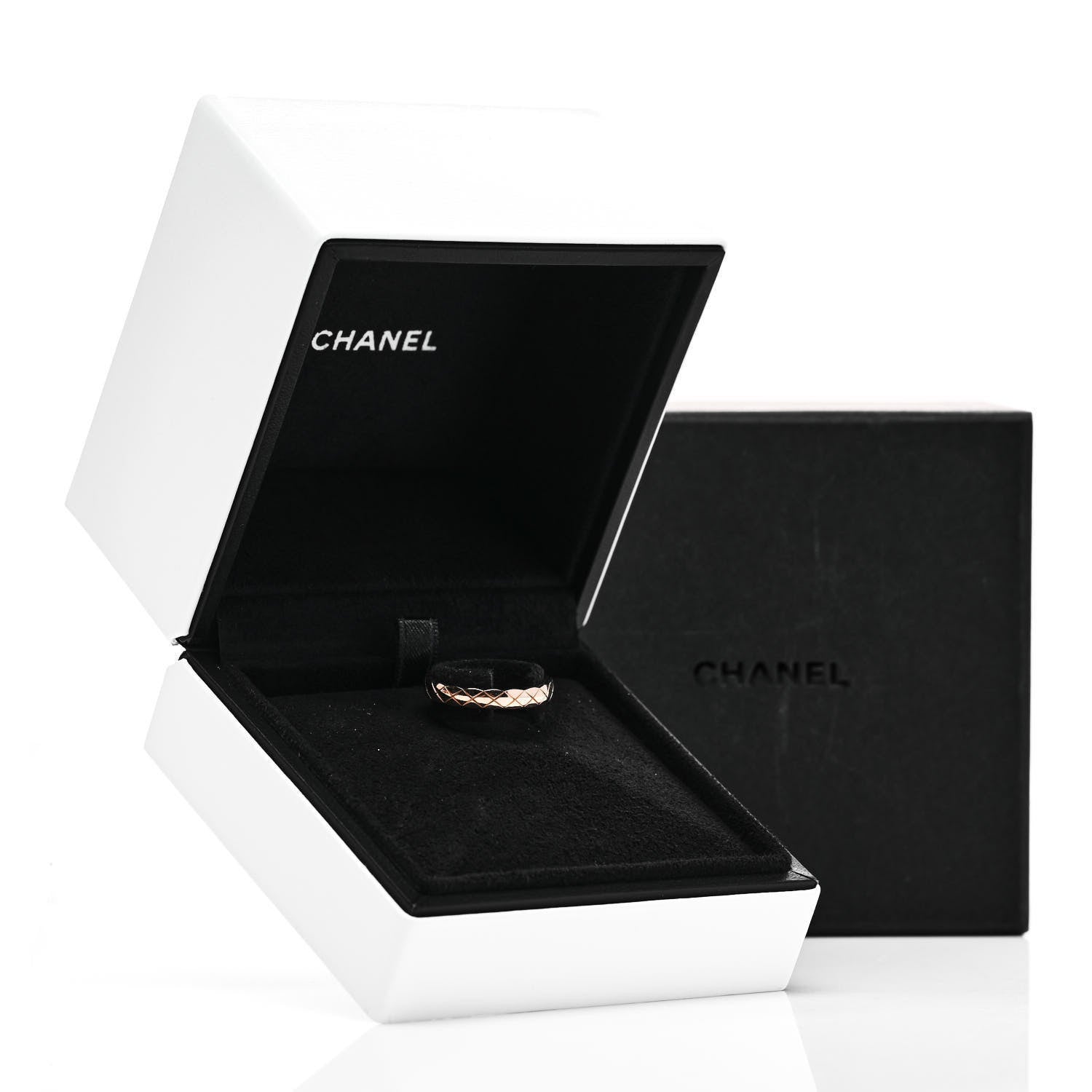 Chanel 18K Beige Gold Mini Coco Crush Ring 55 7.25 5 of 5