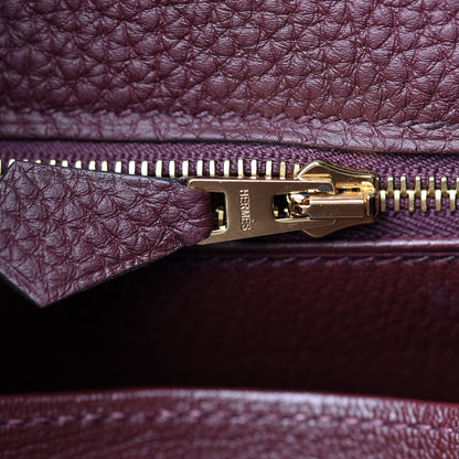Hermes Togo Kelly Retourne 25 Bordeaux 27 of 40