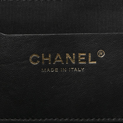 Chanel Shiny Caviar Quilted Chain Handle Small Shopping Tote Black 6 of 14