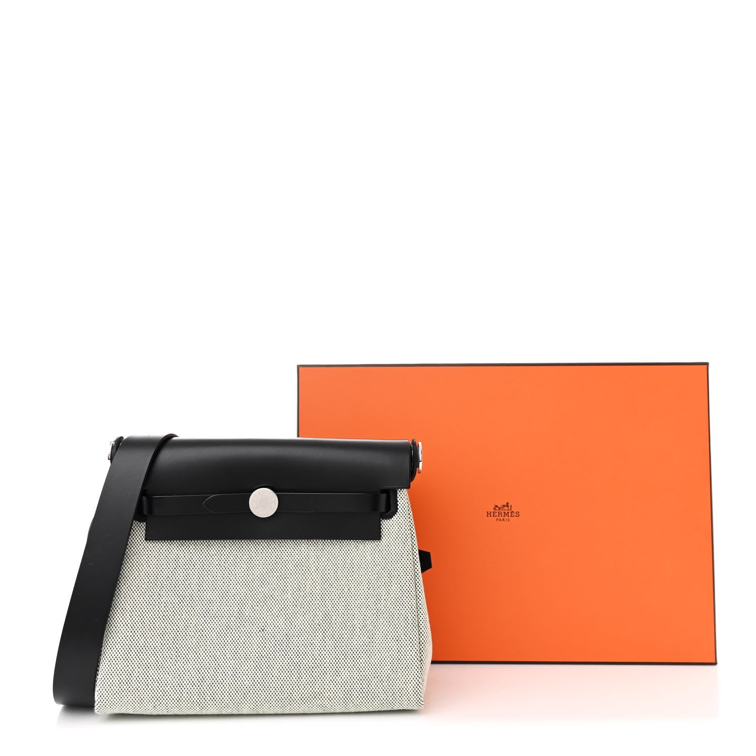 Hermes Military Toile Vache Hunter Herbag Zip Retourne 20 Ecru Vert Moyen Black 11 of 11