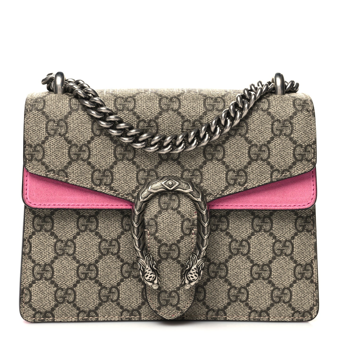 GG Supreme Monogram Mini Dionysus Shoulder Bag Pink