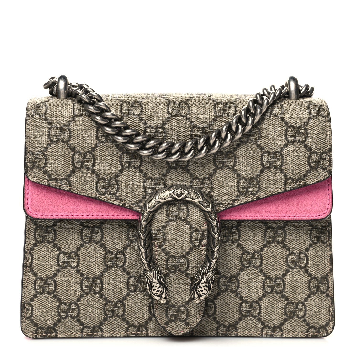 Gucci GG Supreme Monogram Mini Dionysus Shoulder Bag Pink 1 of 11