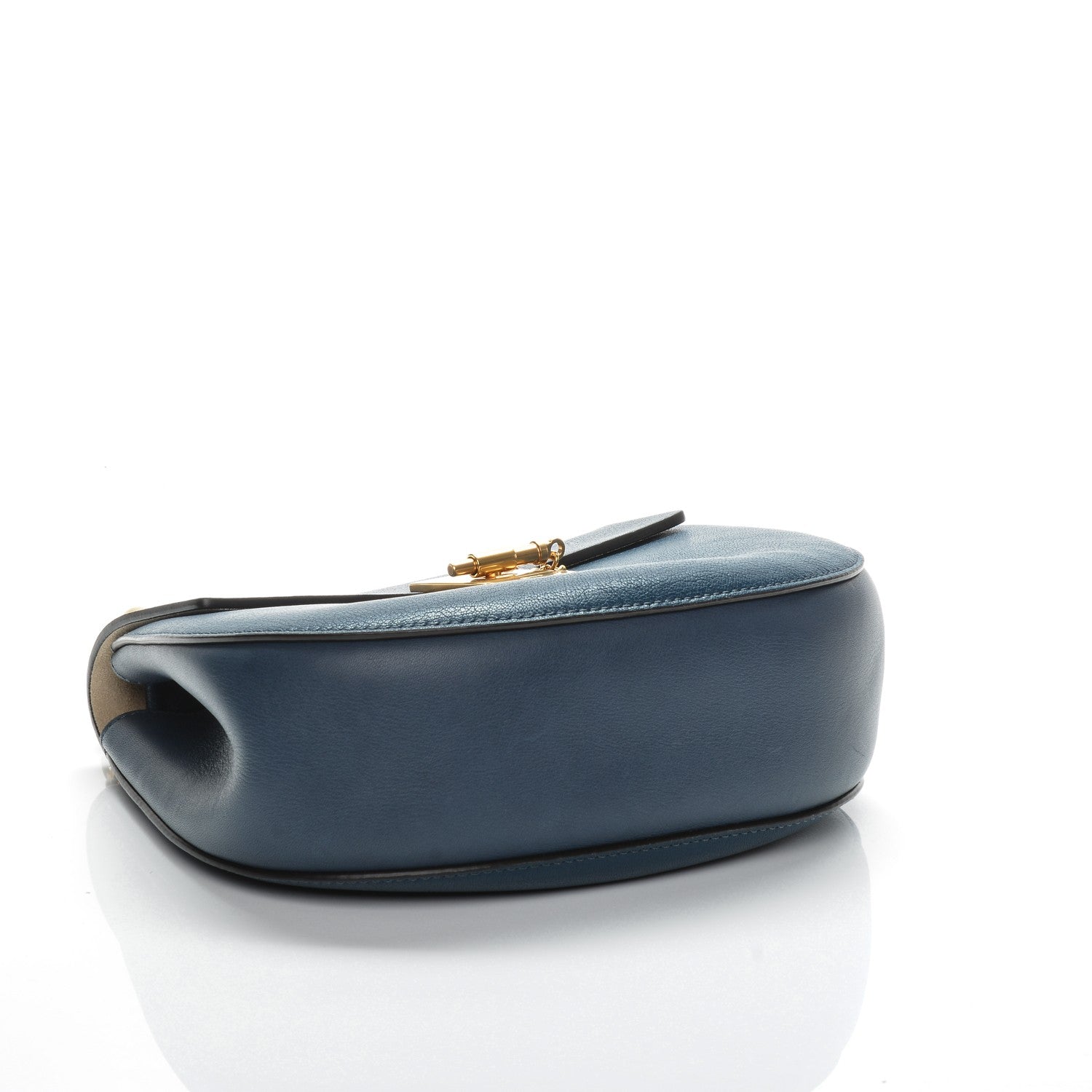 Chloe Grained Lambskin Drew Shoulder Bag Denim Blue 4 of 6