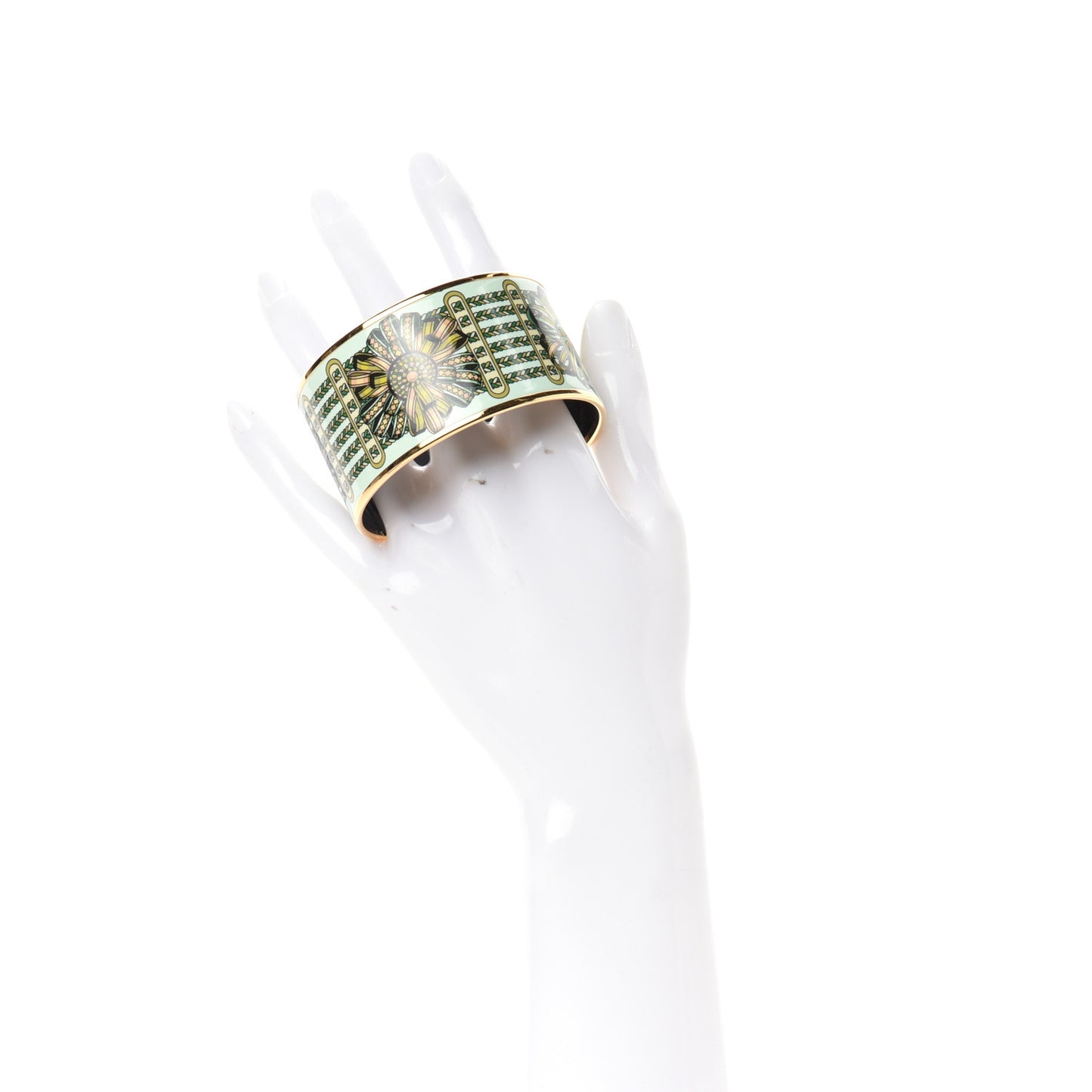 Enamel Printed Rubans de Cheval Extra Wide Bracelet 65