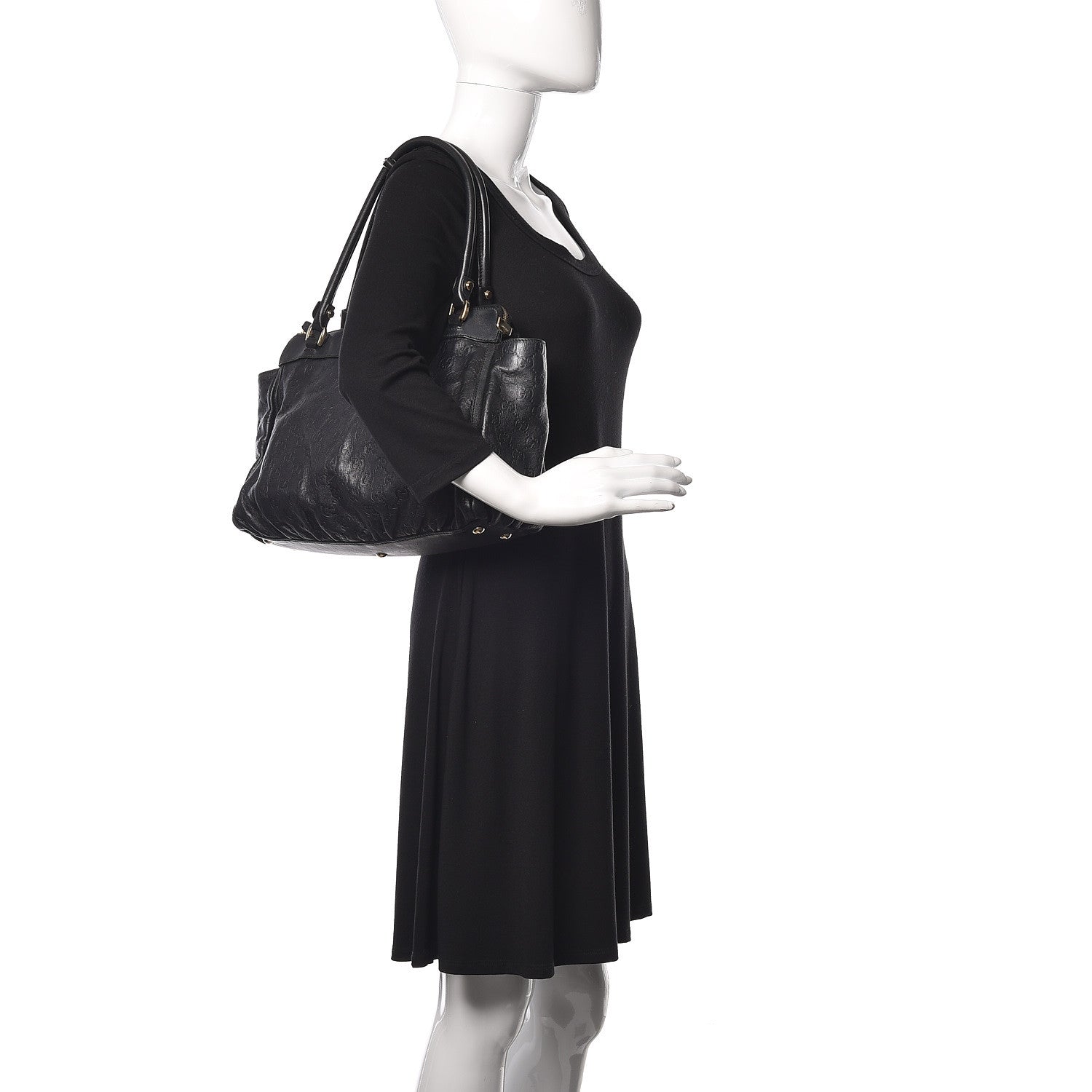 Gucci Guccissima D Gold Tote Black 2 of 15