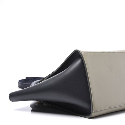 Celine Bullhide Calfskin Grained Nubuck Small Tri-Color Trapeze Dark Blue 6 of 8