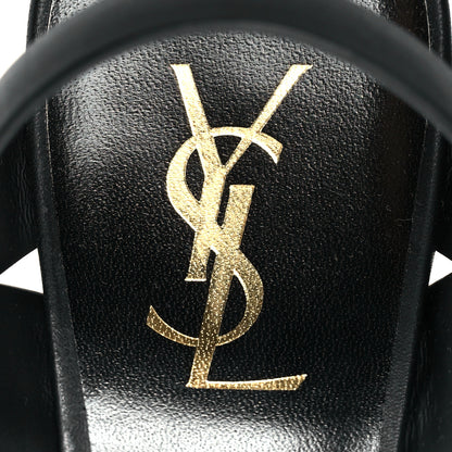 Saint Laurent Calfskin Tribute 105 Platform Sandals 38.5 Black 7 of 10