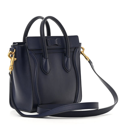 Celine Smooth Calfskin Nano Luggage Navy Blue 3 of 16