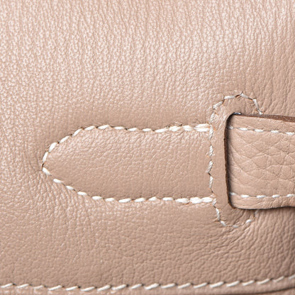 Hermes Taurillon Clemence Birkin 35 Argile 13 of 33