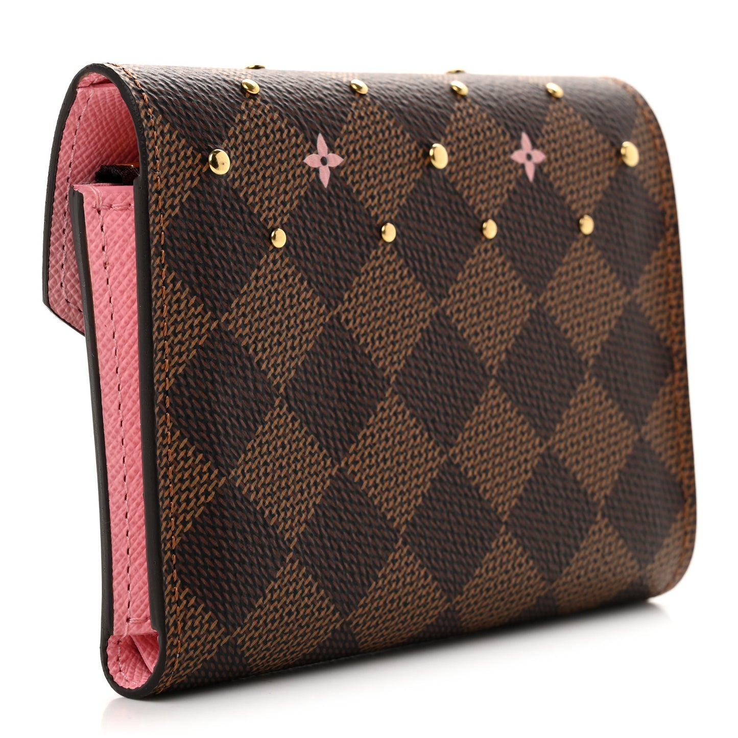 Damier Ebene Studded Victorine Wallet