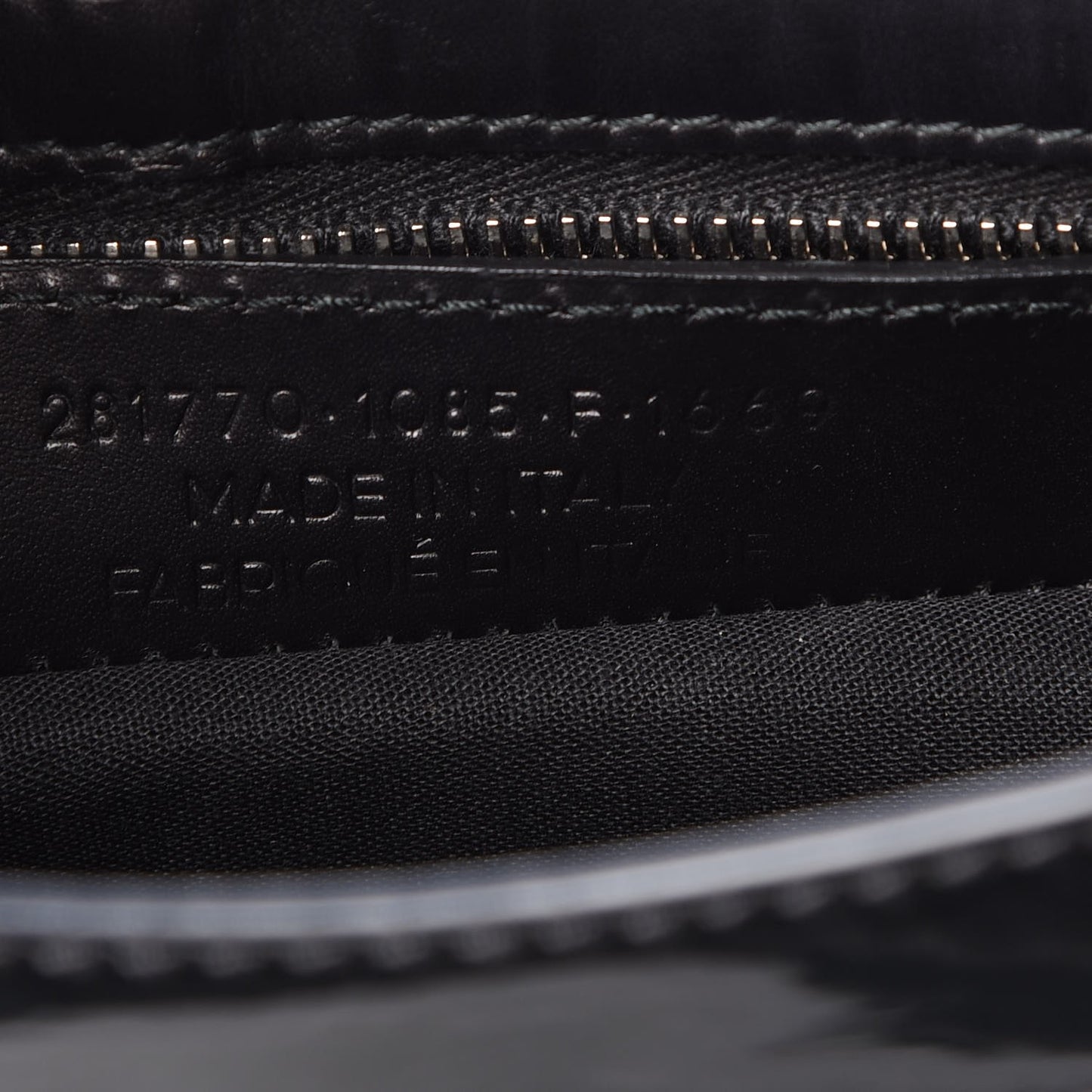Smooth Calfskin Metallic Patent Giant 12 Silver Hardware City Black Gris