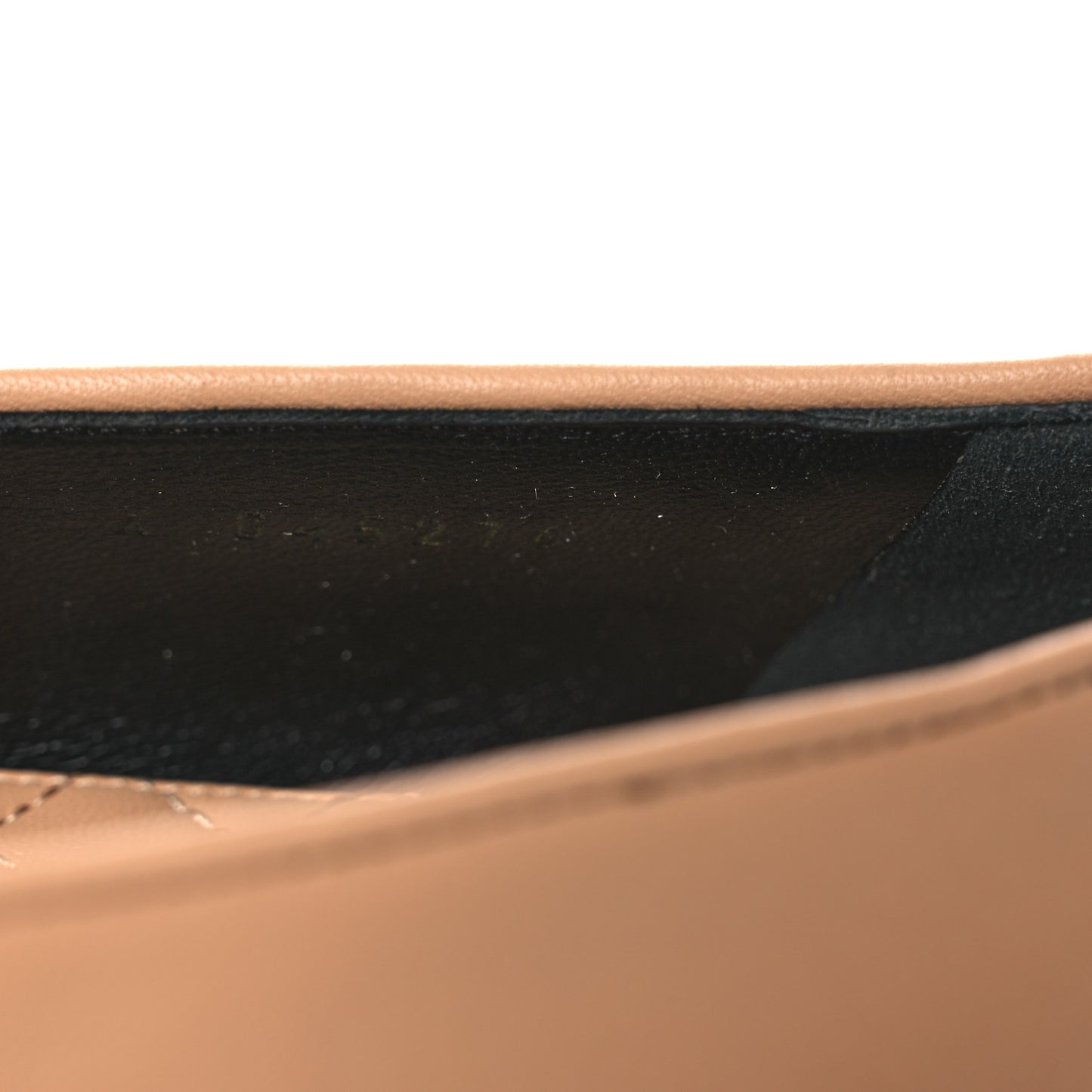 Lambskin Grosgrain Cap Toe CC Moccasin Loafers 41 Beige Black
