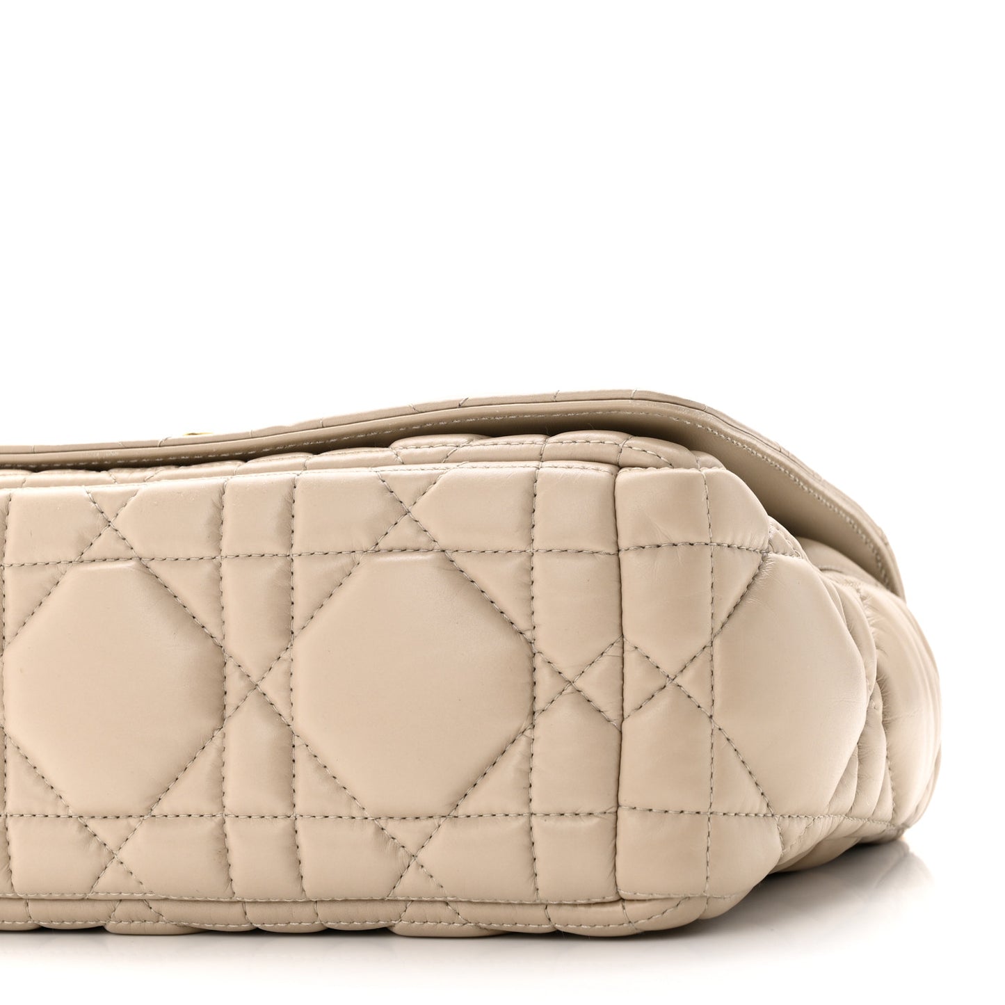Calfskin Macrocannage Medium Caro Bag Sand