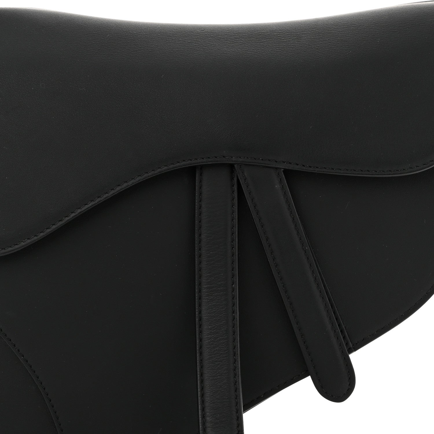 Christian Dior Ultra Matte Calfskin Saddle Bag Black 4 of 10
