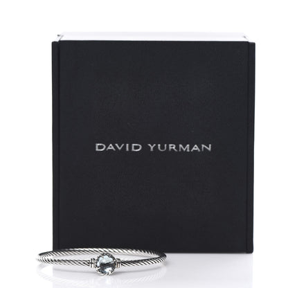 David Yurman Sterling Silver Blue Topaz 3mm Chatelaine Bracelet 5 of 5