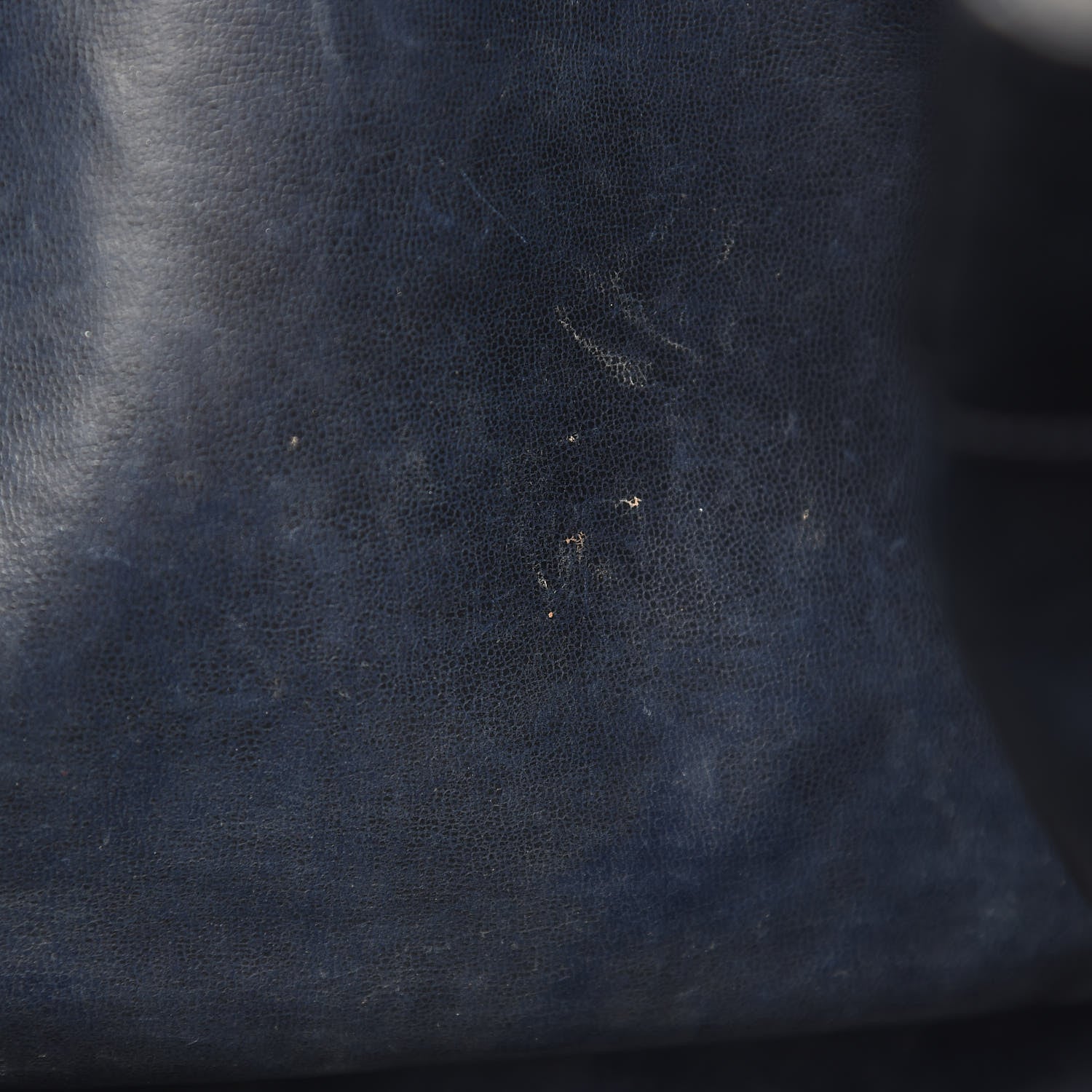 Chanel Lambskin Stitched Shopper Tote Navy 17 of 19