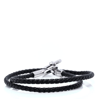 Hermes Swift Double Tour Glenan Bracelet T4 Black 3 of 5