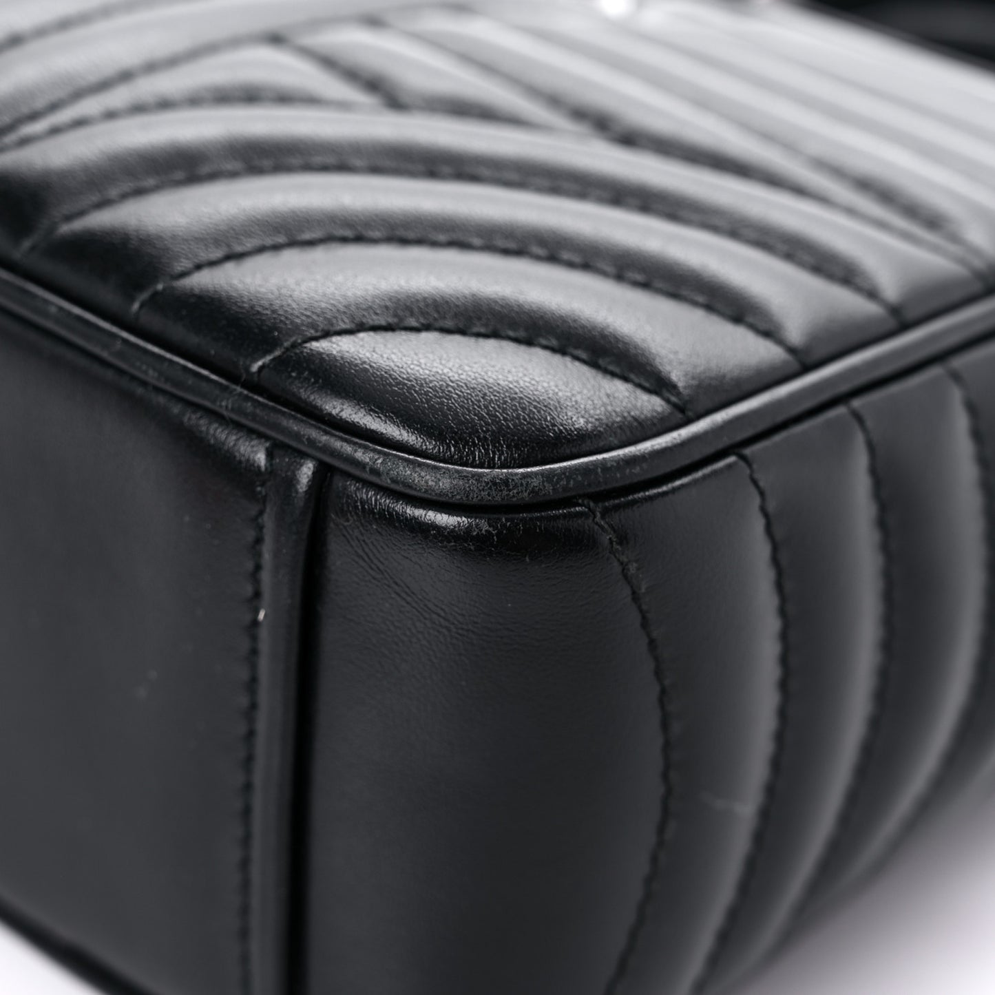 Soft Calfskin Diagramme Crossbody Bag Black