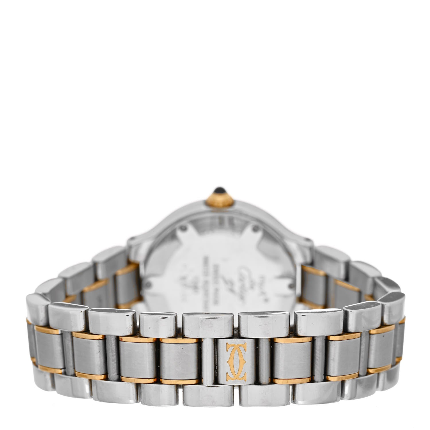 Cartier Stainless Steel 18K Yellow Gold 28mm Must De 21 Quartz Watch 3 of 4