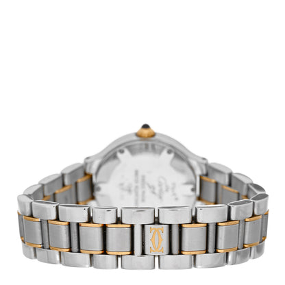 Cartier Stainless Steel 18K Yellow Gold 28mm Must De 21 Quartz Watch 3 of 4
