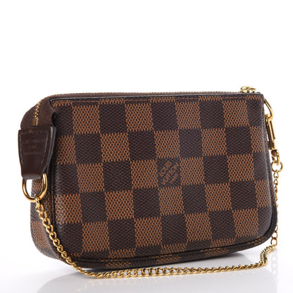 Louis Vuitton Damier Ebene Mini Pochette Accessories 3 of 9