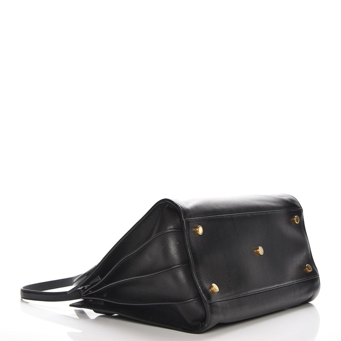Calfskin Small Sac De Jour Black