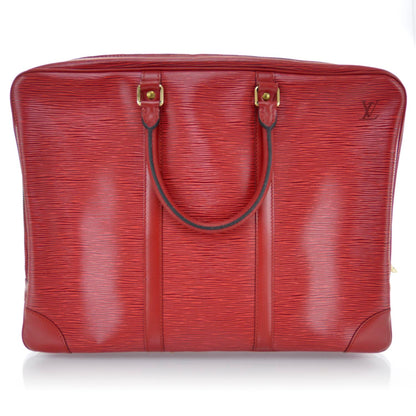Louis Vuitton Epi Porte-Documents Voyage Briefcase Red 3 of 13